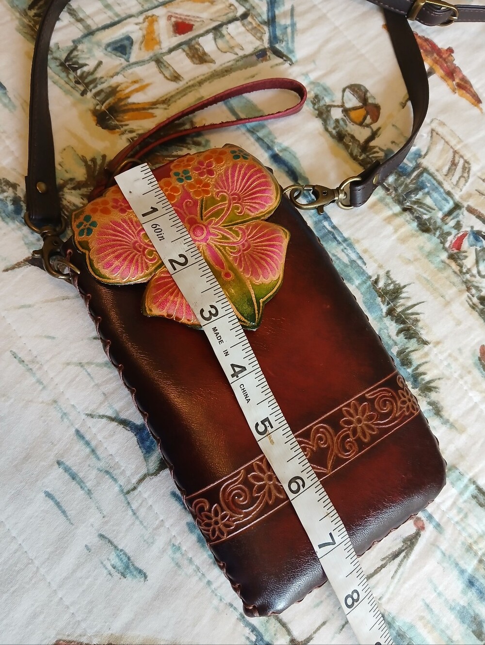 Mexican Butterfly Hand Tooled Leather - Picture 11 of 16
